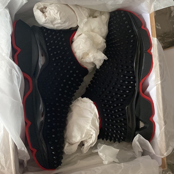 Christian Louboutin Spike Sock Flat - Picture 3 of 6